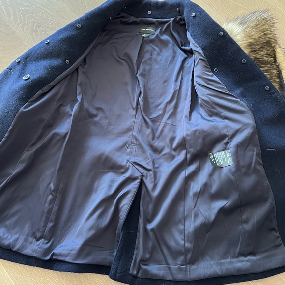 Club Monaco Navy Wool Coat - Picture 5 of 7